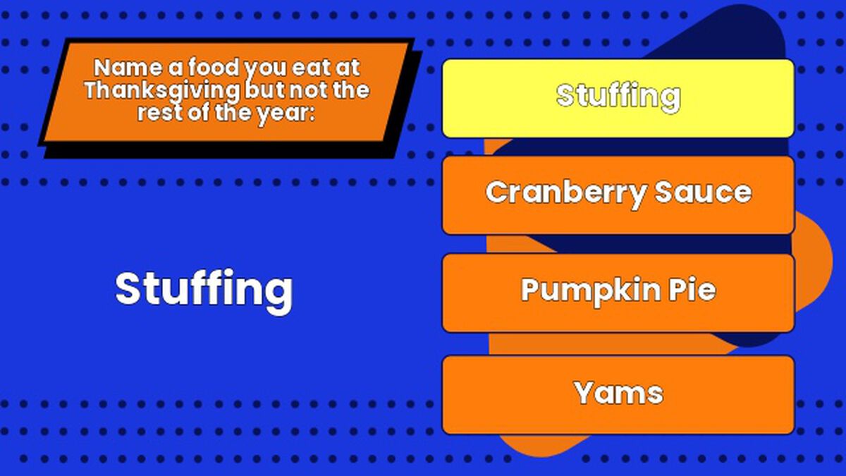 Free For All Feud: Thanksgiving Edition image number null